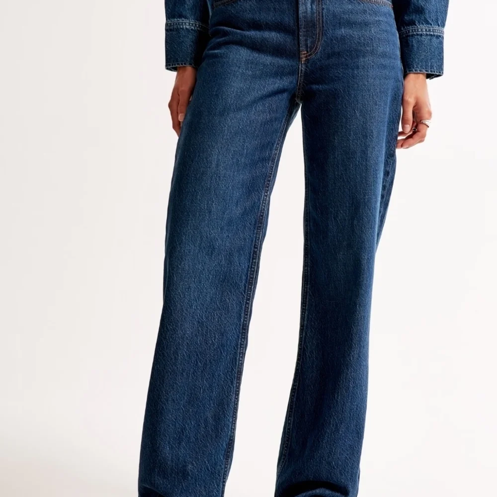 Abercrombie & Fitch High Rise Loose Jeans Wide Leg Denim Women's Size 6/28 - Picture 16 of 16
